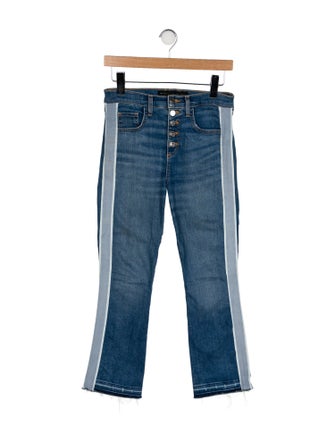 Veronica Beard Mid-Rise Straight Leg Jeans