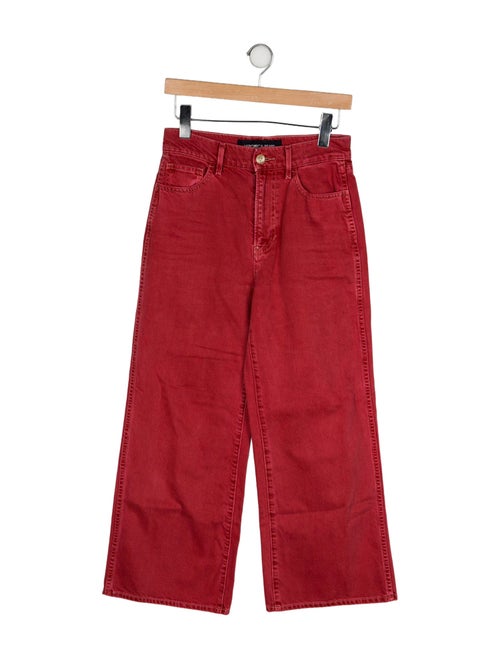 Veronica Beard High-Rise Wide Leg Jeans