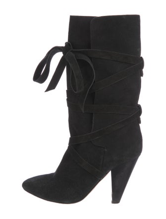 Veronica Beard Suede Slouch Boots
