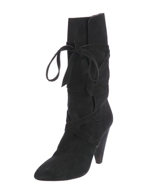 Veronica Beard Suede Slouch Boots