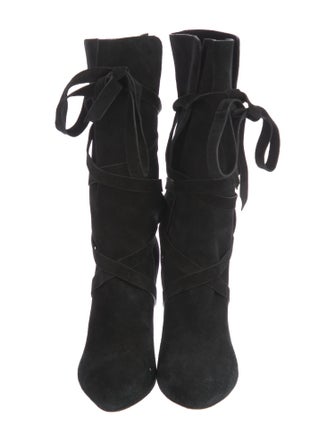 Veronica Beard Suede Slouch Boots