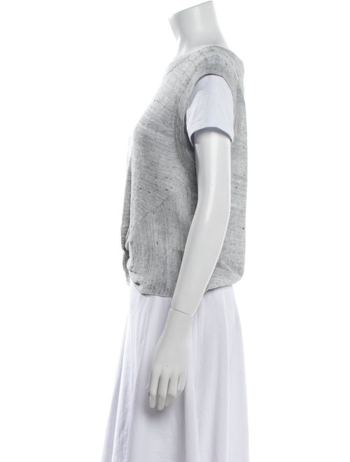 Veronica Beard Linen Crew Neck T-Shirt