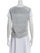 Veronica Beard Linen Crew Neck T-Shirt