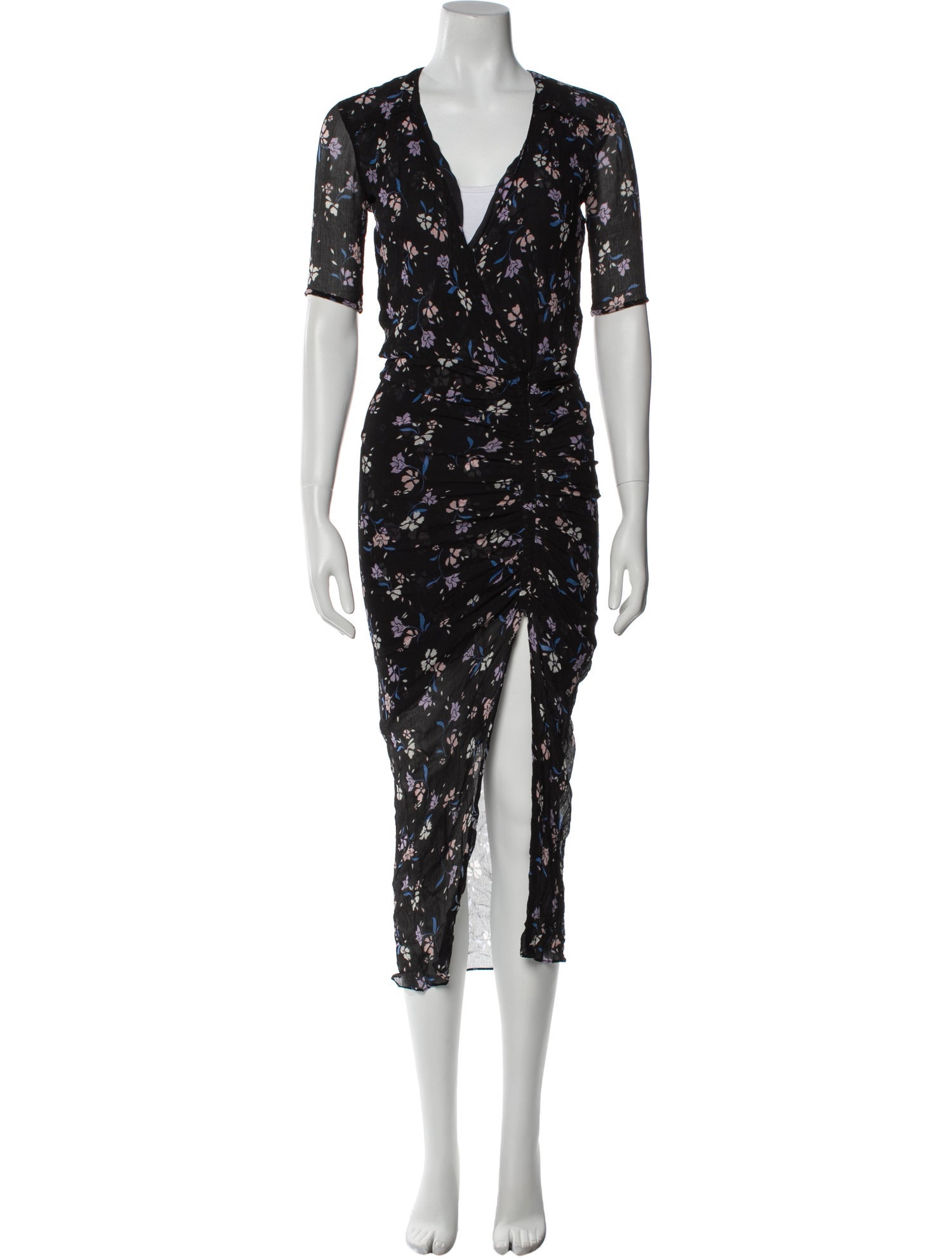 Veronica Beard Floral Print Long Dress