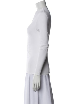 Veronica Beard Mock Neck Long Sleeve Top