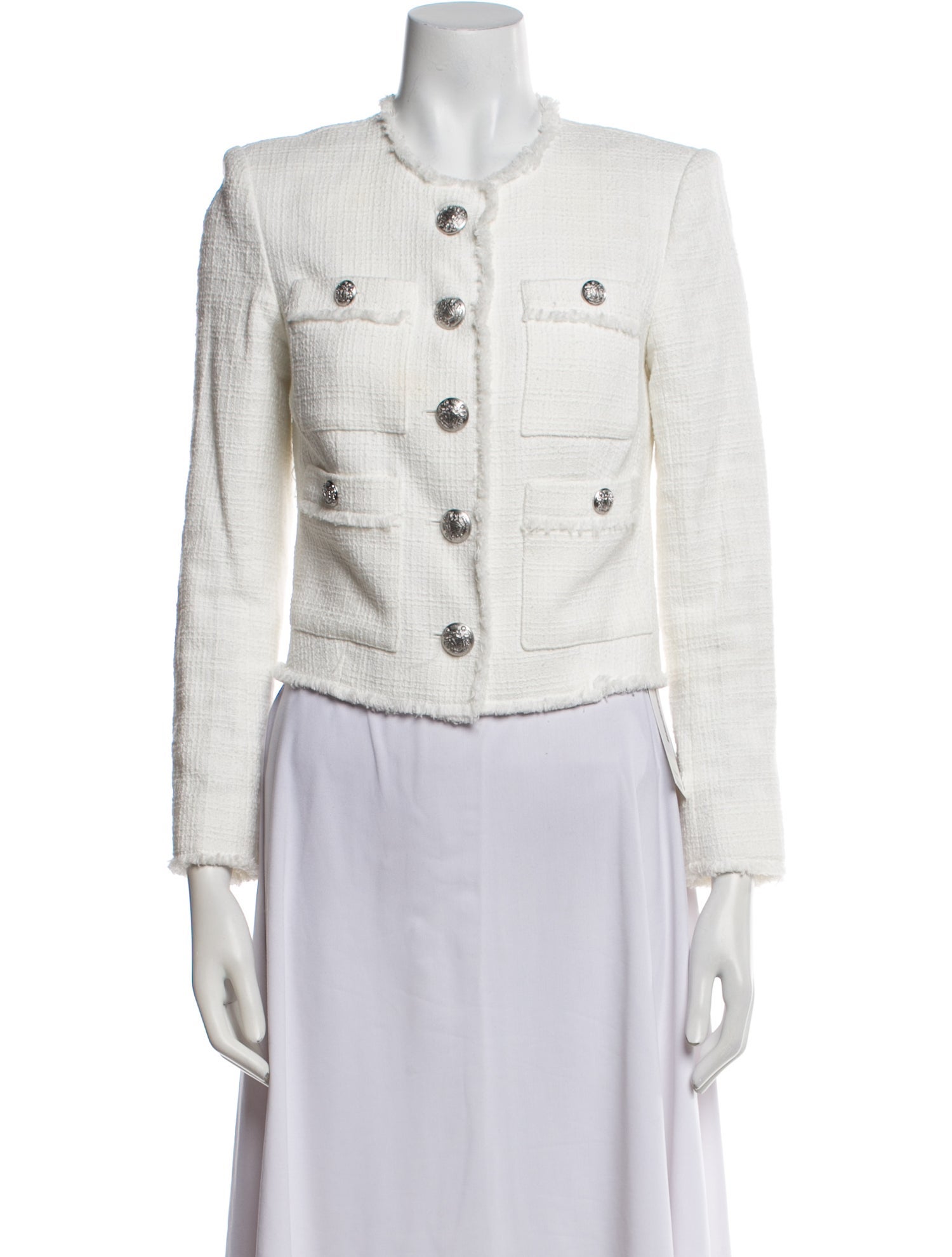 Veronica Beard Tweed Pattern Evening Jacket