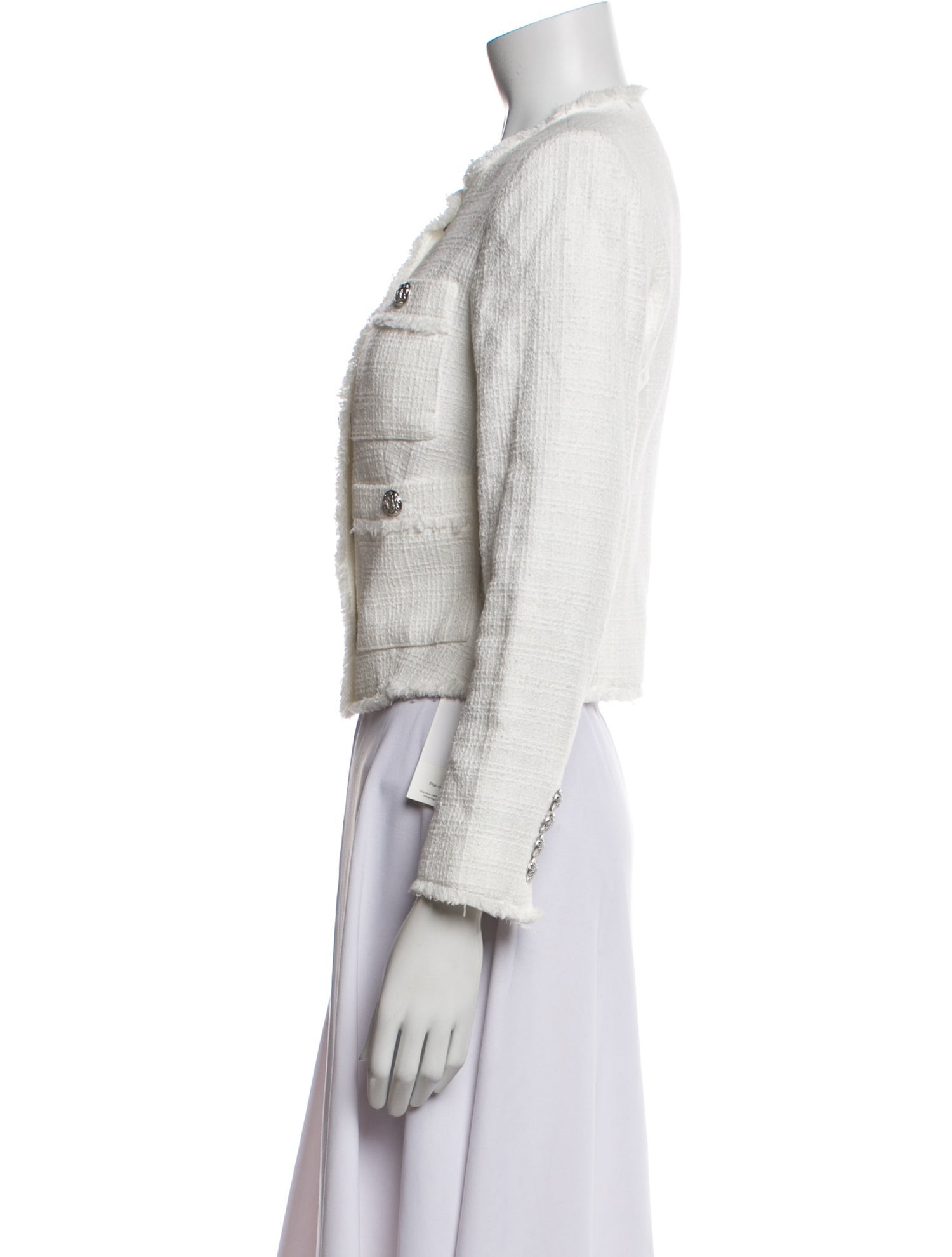 Veronica Beard Tweed Pattern Evening Jacket