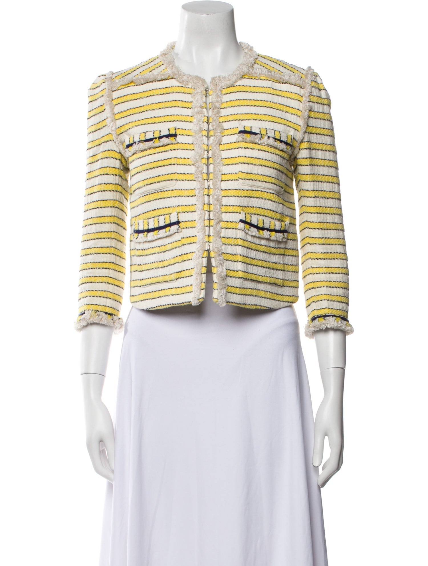 Veronica Beard Striped Evening Jacket