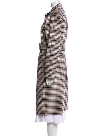 Veronica Beard Plaid Print Coat