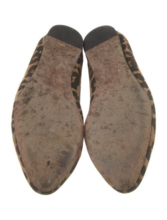 Veronica Beard Canvas Animal Print Loafers