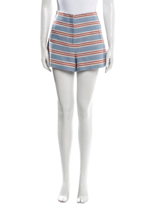 Veronica Beard Striped Mini Shorts