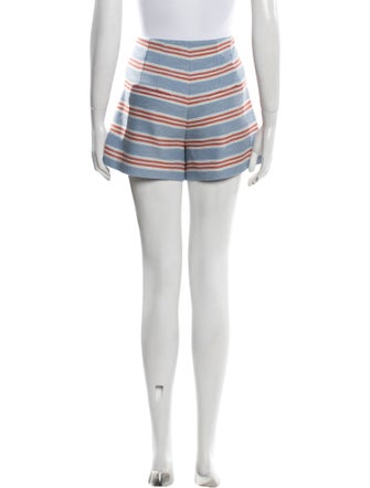 Veronica Beard Striped Mini Shorts