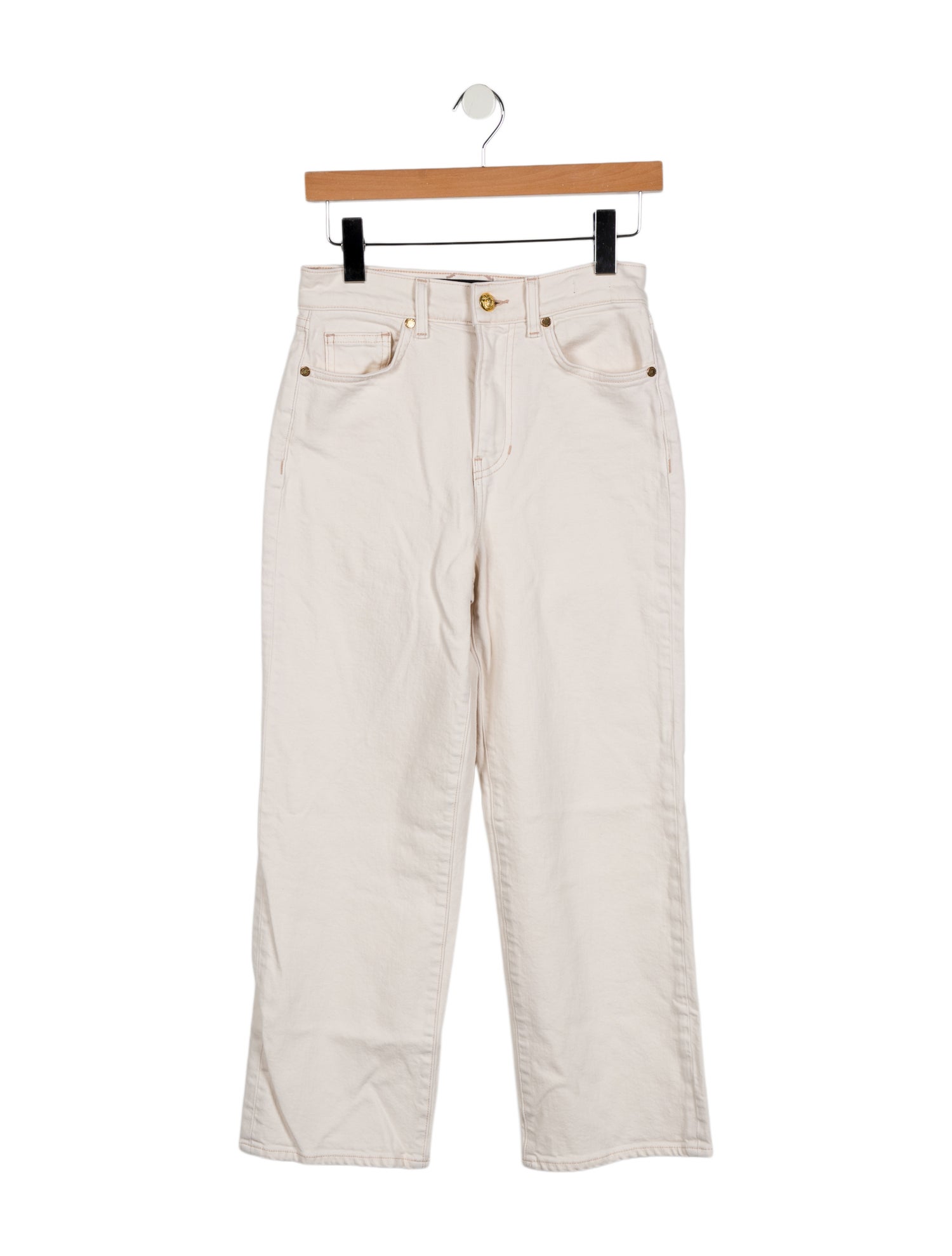 Veronica Beard High-Rise Straight Leg Jeans