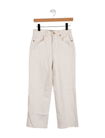 Veronica Beard High-Rise Straight Leg Jeans