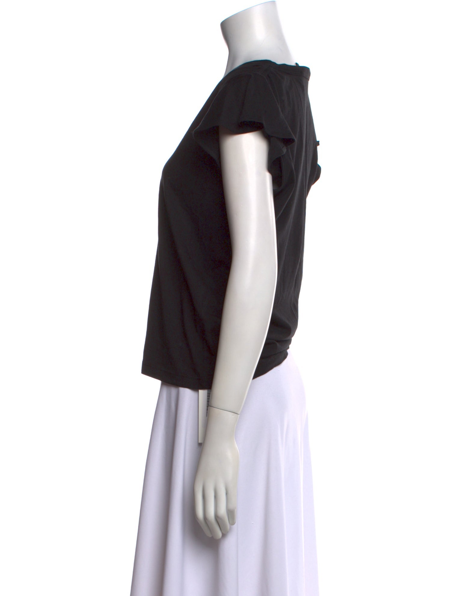 Veronica Beard V-Neck Short Sleeve T-Shirt