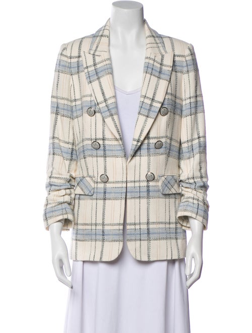 Veronica Beard Plaid Print Blazer