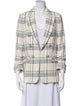 Veronica Beard Plaid Print Blazer