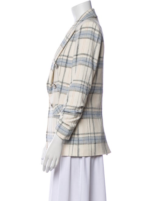 Veronica Beard Plaid Print Blazer