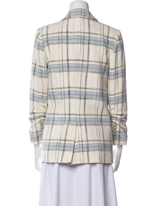 Veronica Beard Plaid Print Blazer