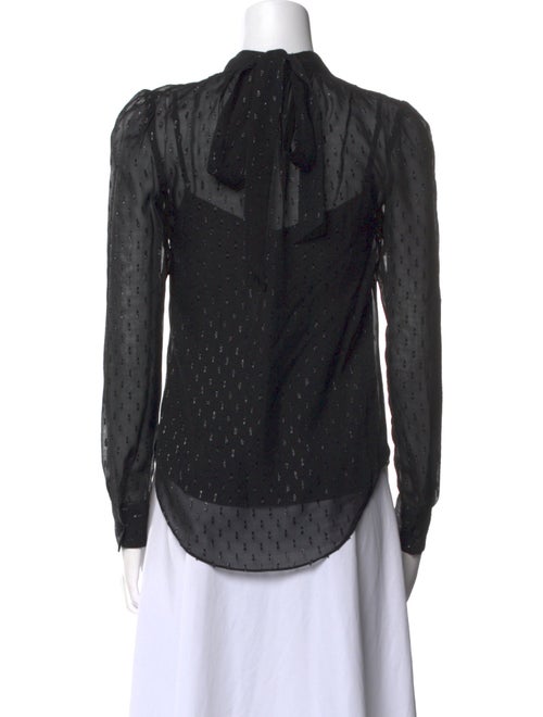 Veronica Beard Silk Mock Neck Blouse