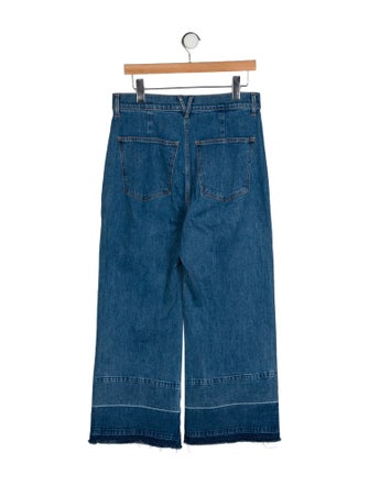 Veronica Beard High-Rise Wide Leg Jeans