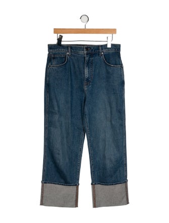 Veronica Beard High-Rise Wide Leg Jeans