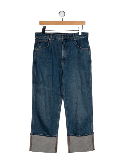 Veronica Beard High-Rise Wide Leg Jeans