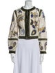 Veronica Beard Silk Printed Evening Jacket