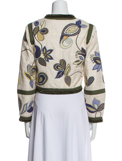 Veronica Beard Silk Printed Evening Jacket