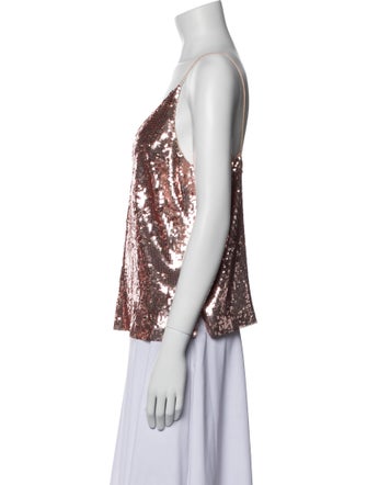 Veronica Beard V-Neck Sleeveless Top