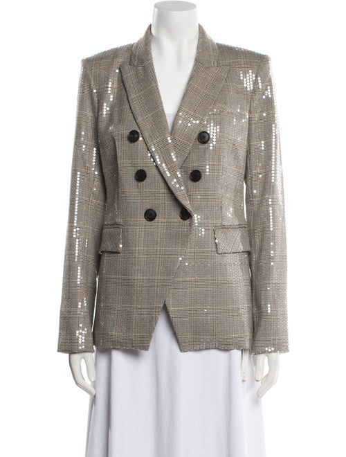 Veronica Beard Plaid Print Blazer
