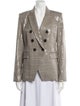 Veronica Beard Plaid Print Blazer