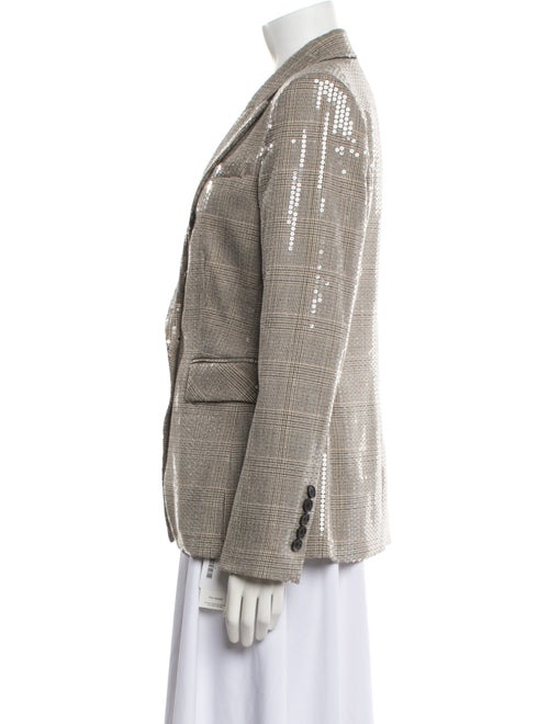 Veronica Beard Plaid Print Blazer