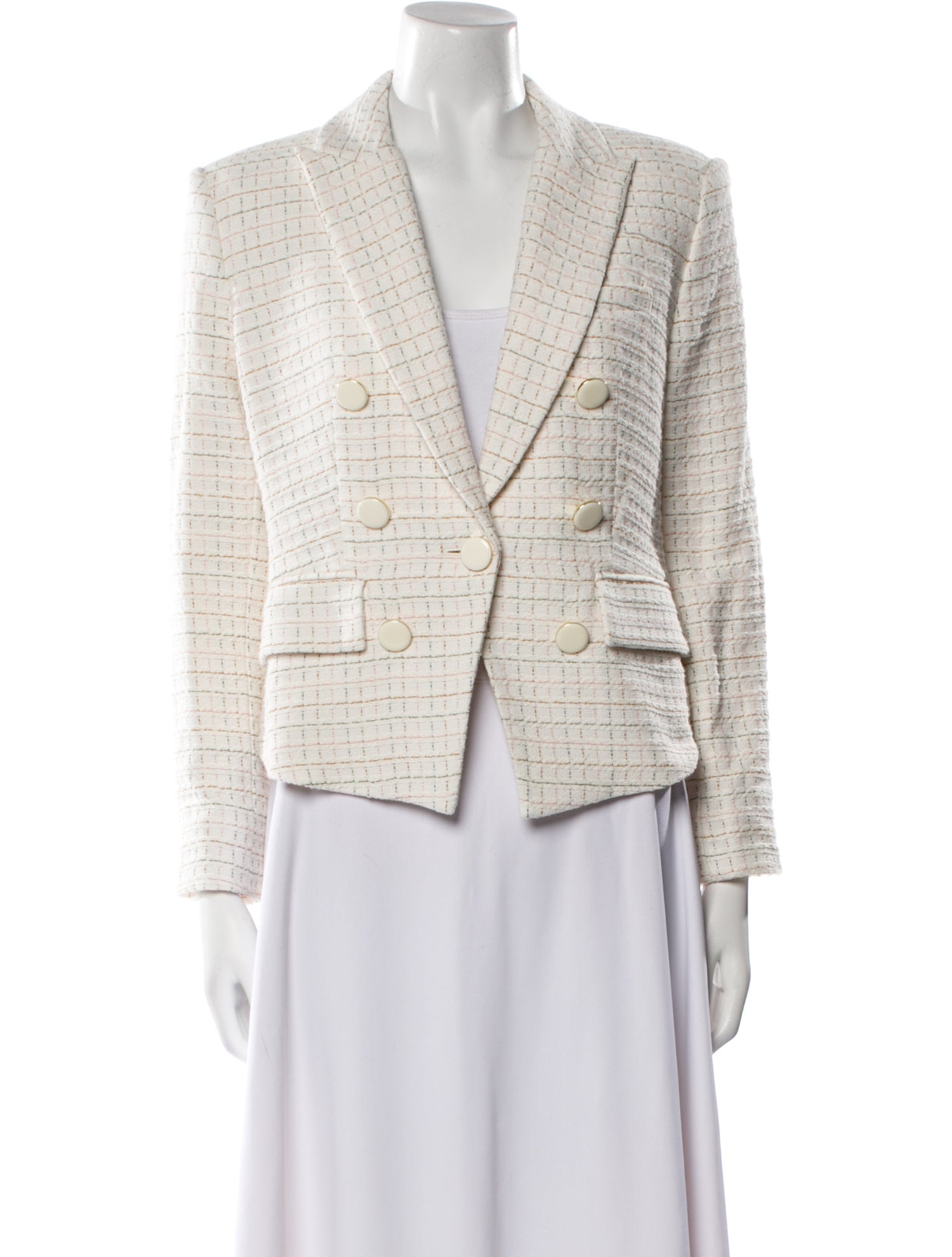 Veronica Beard Tweed Pattern Blazer
