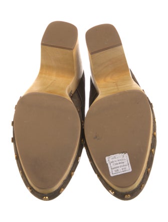 Veronica Beard Suede Studded Accents Mules