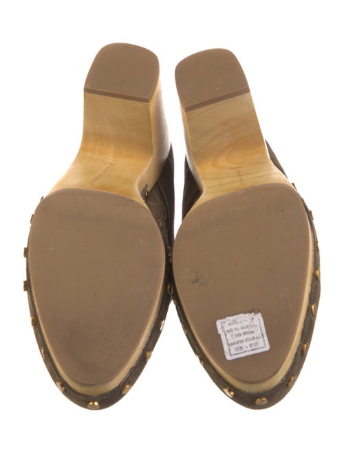 Veronica Beard Suede Studded Accents Mules