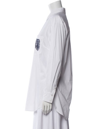 Veronica Beard Long Sleeve Button-Up Top