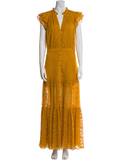 Veronica Beard V-Neck Long Dress