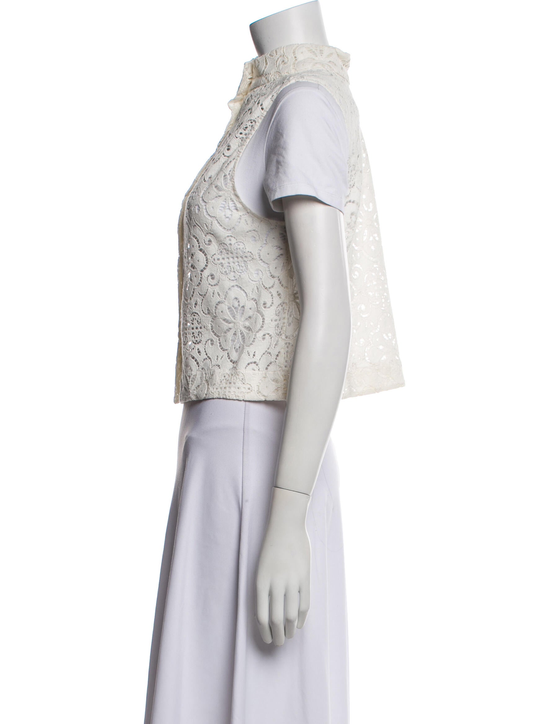 Veronica Beard Lace Pattern Vest