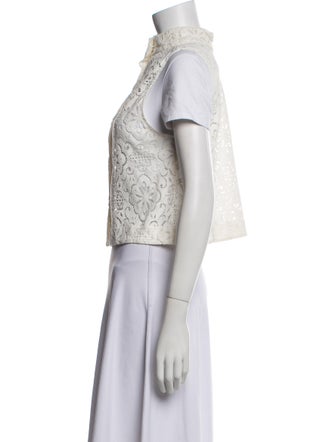 Veronica Beard Lace Pattern Vest