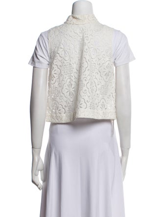 Veronica Beard Lace Pattern Vest