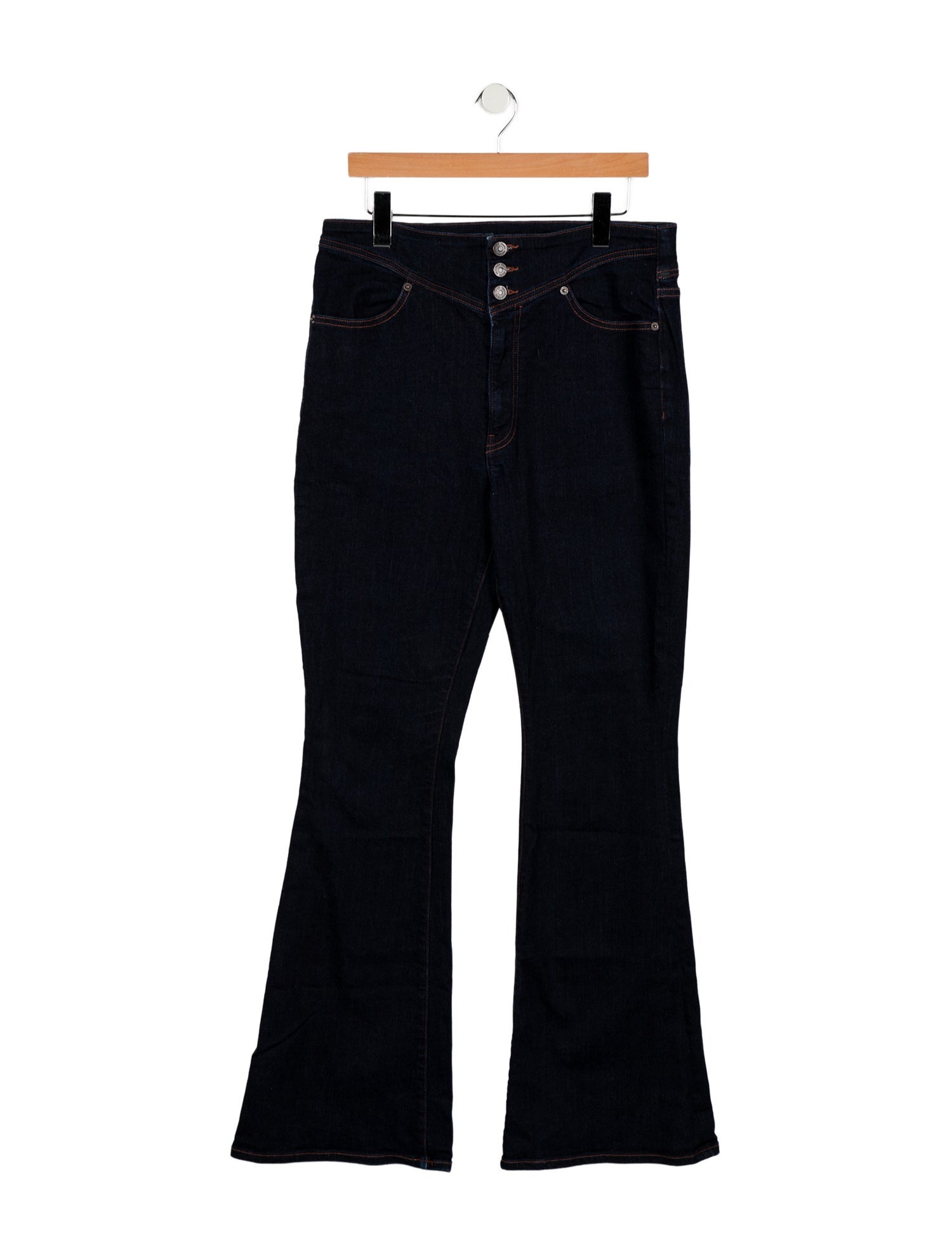 Veronica Beard High-Rise Wide Leg Jeans