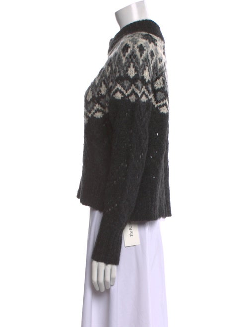 Veronica Beard Printed Crew Neck Sweater