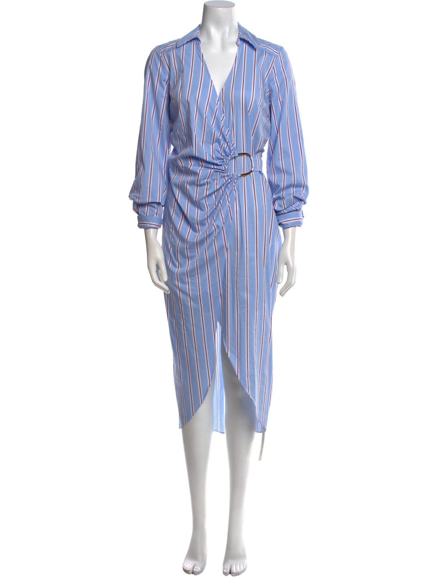 Veronica Beard Striped Midi Length Dress