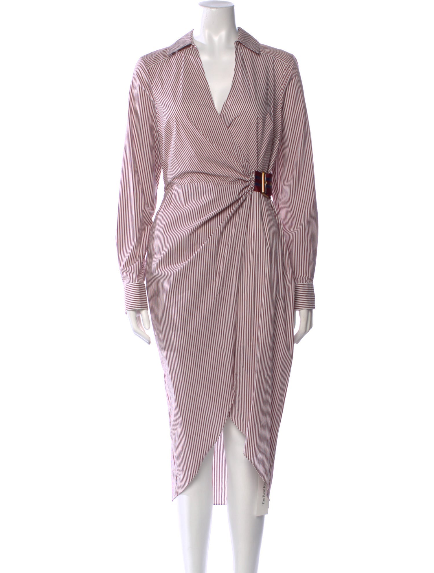 Veronica Beard Striped Midi Length Dress