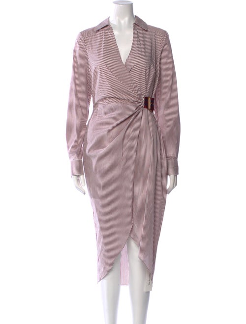 Veronica Beard Striped Midi Length Dress