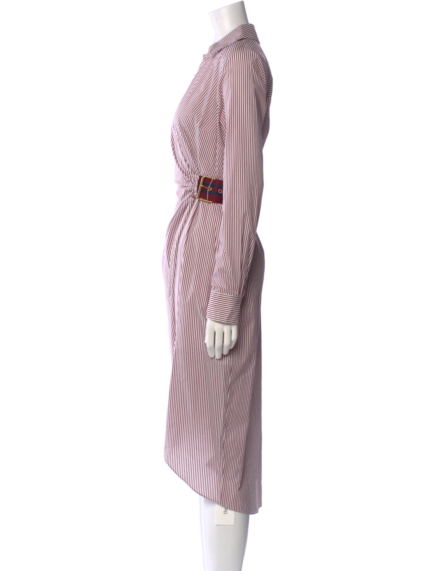 Veronica Beard Striped Midi Length Dress