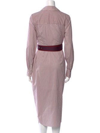 Veronica Beard Striped Midi Length Dress