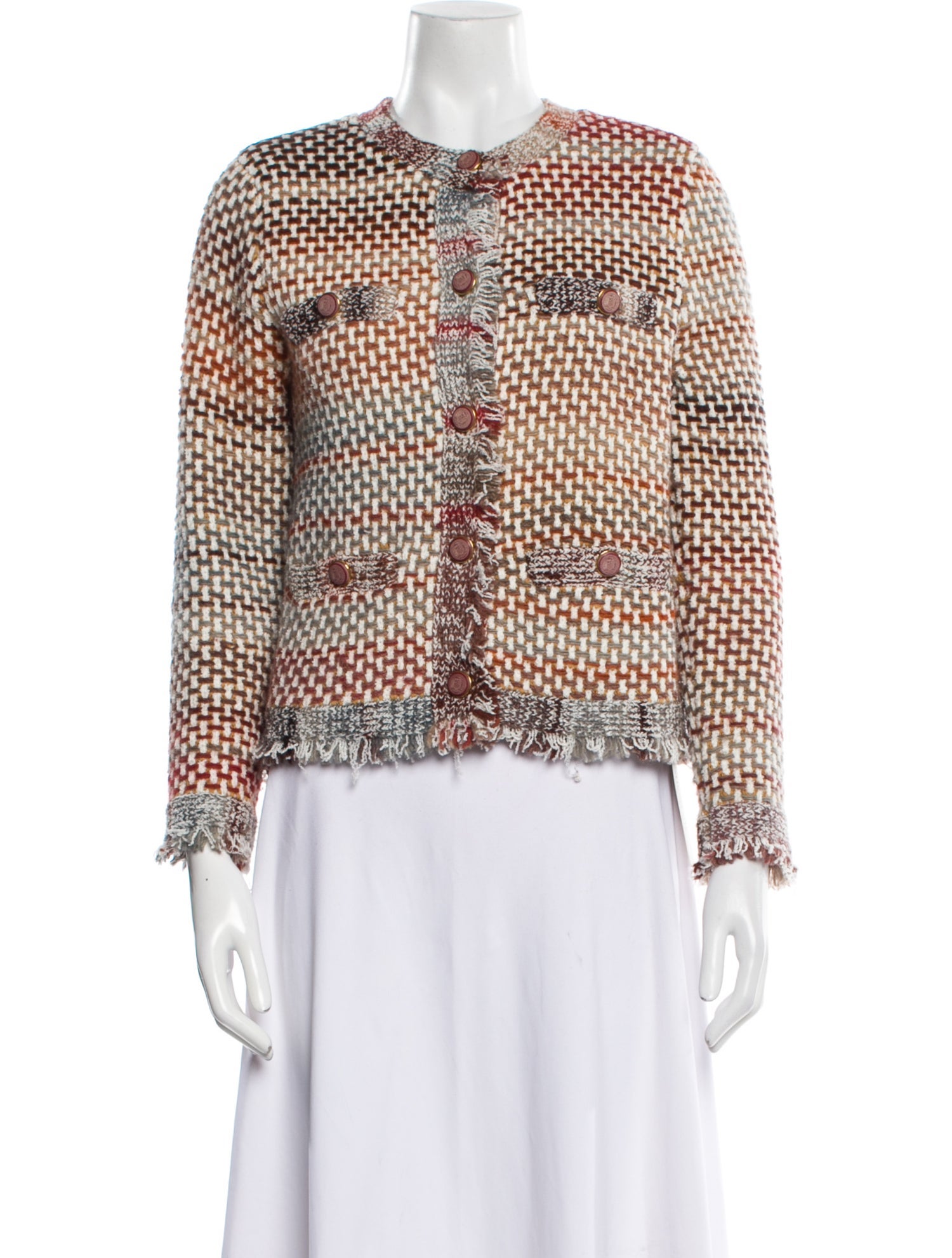 Veronica Beard Tweed Pattern Jacket