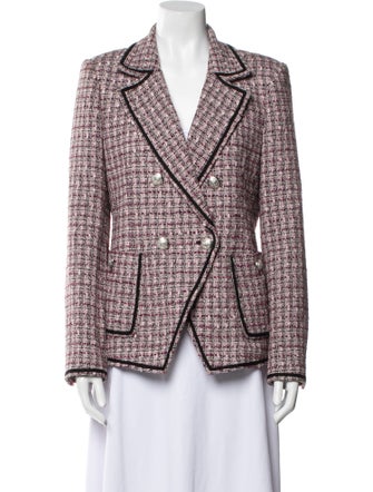 Veronica Beard Plaid Print Blazer